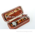sun glasses box and watch box with ostrich pu leather LT701-OS